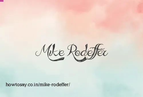 Mike Rodeffer
