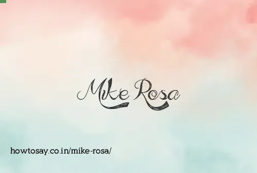 Mike Rosa