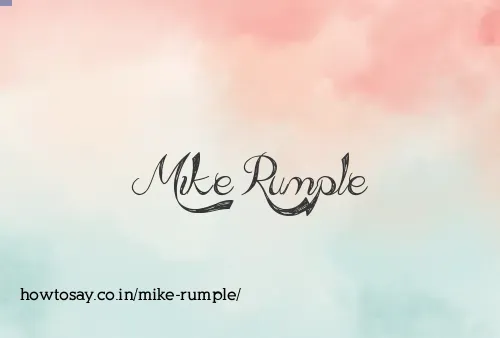 Mike Rumple