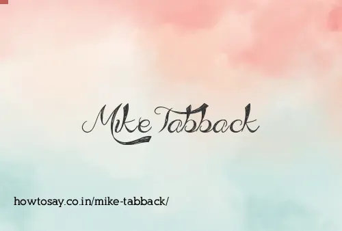Mike Tabback