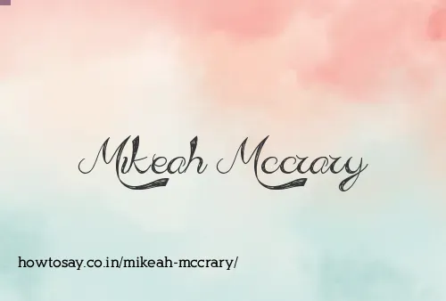 Mikeah Mccrary
