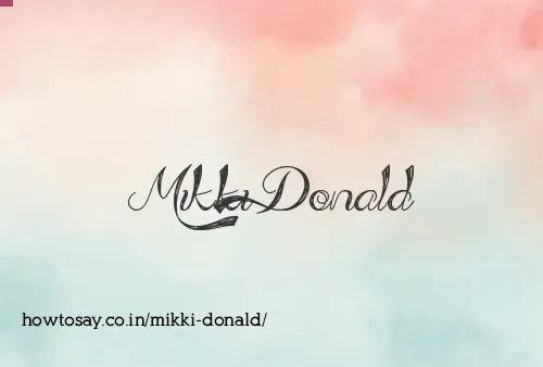 Mikki Donald