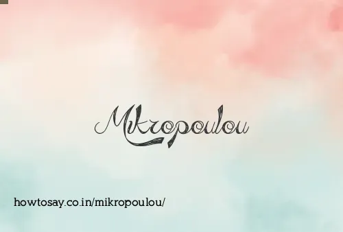 Mikropoulou