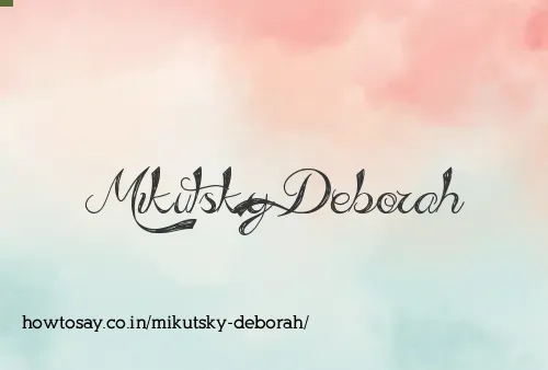 Mikutsky Deborah