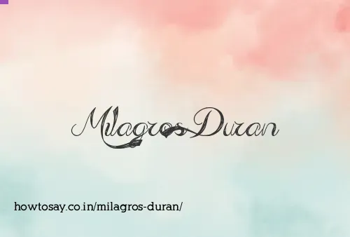 Milagros Duran