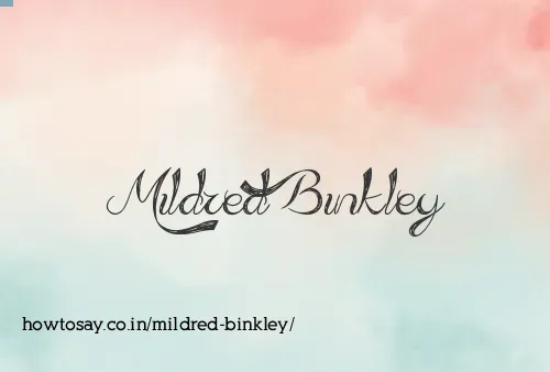 Mildred Binkley