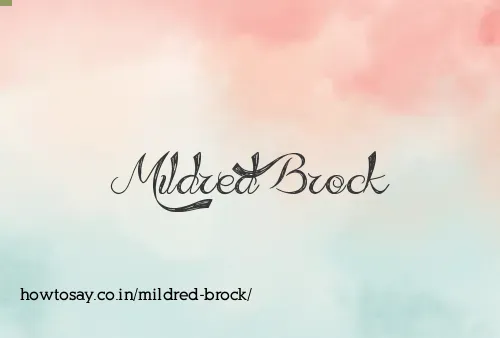 Mildred Brock