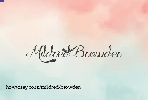 Mildred Browder