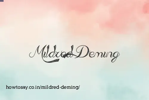 Mildred Deming
