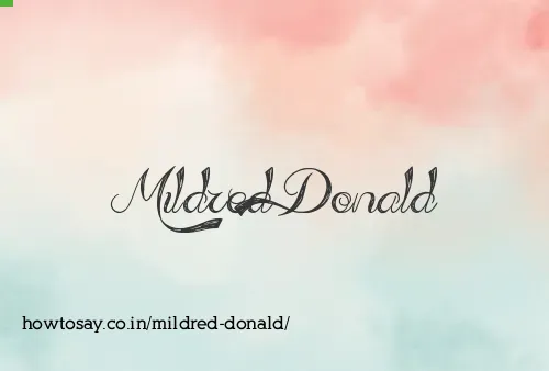 Mildred Donald