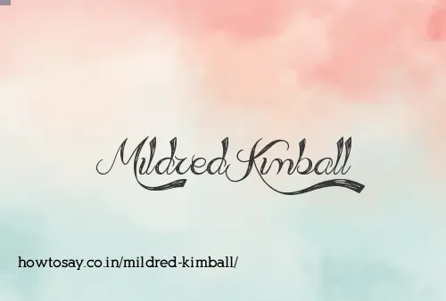 Mildred Kimball