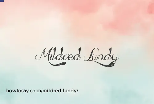 Mildred Lundy