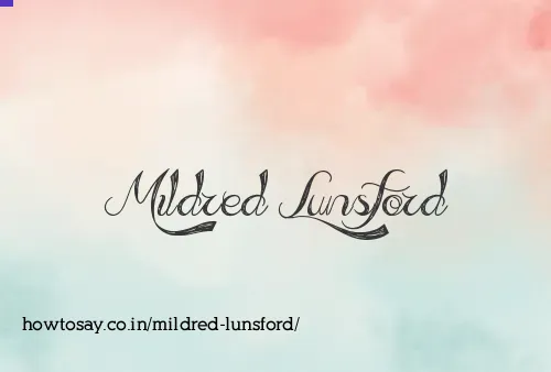 Mildred Lunsford