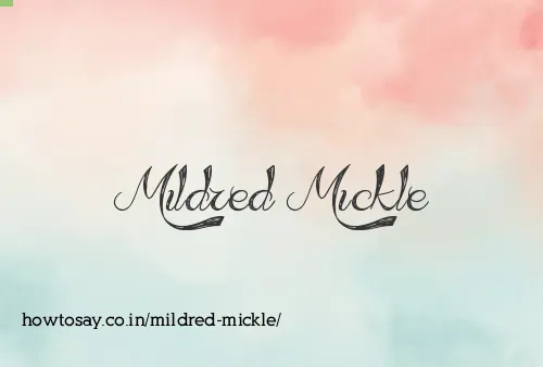 Mildred Mickle