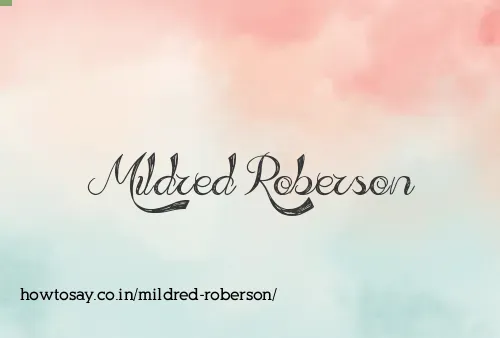 Mildred Roberson