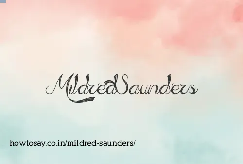 Mildred Saunders