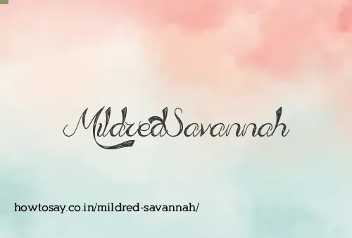 Mildred Savannah