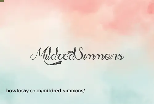 Mildred Simmons