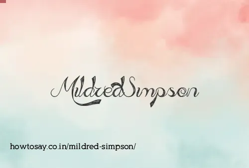 Mildred Simpson