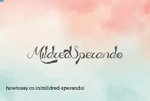 Mildred Sperando