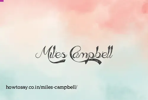 Miles Campbell