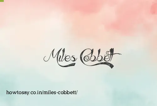 Miles Cobbett