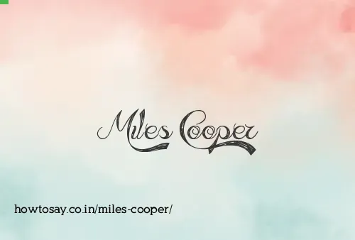 Miles Cooper
