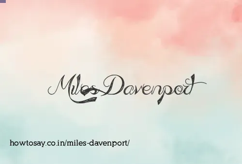 Miles Davenport
