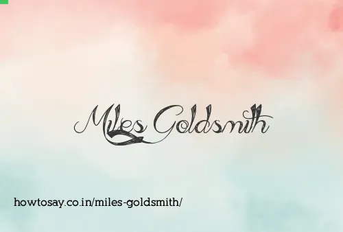 Miles Goldsmith