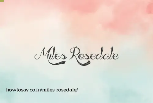 Miles Rosedale