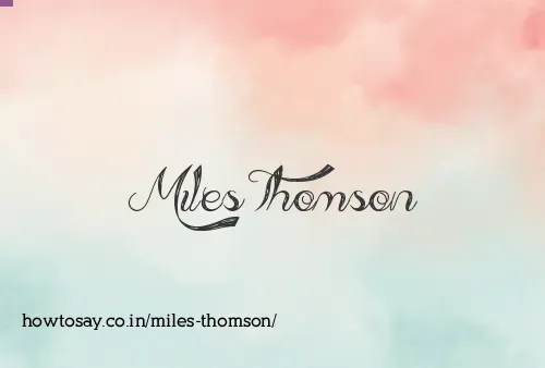 Miles Thomson