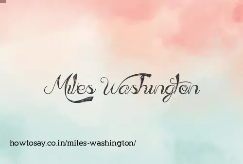 Miles Washington