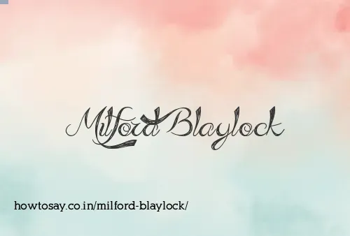 Milford Blaylock