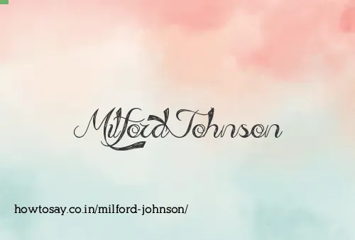 Milford Johnson