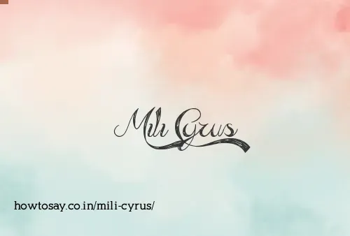 Mili Cyrus