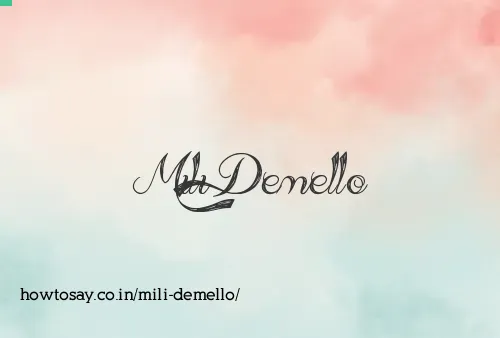 Mili Demello