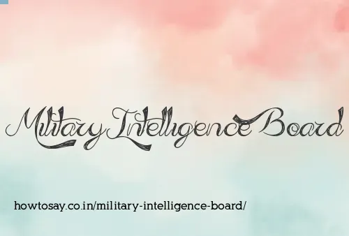 Military Intelligence Board