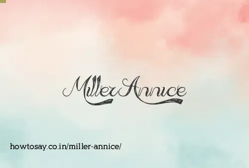Miller Annice