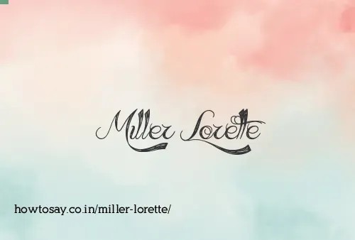 Miller Lorette