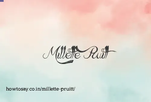 Millette Pruitt