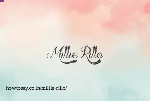 Millie Rillo