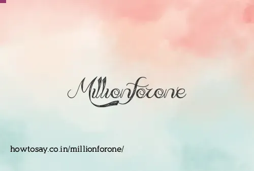 Millionforone
