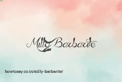 Milly Barbarite