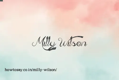 Milly Wilson