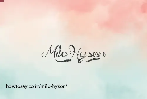 Milo Hyson