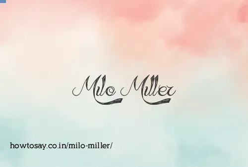 Milo Miller