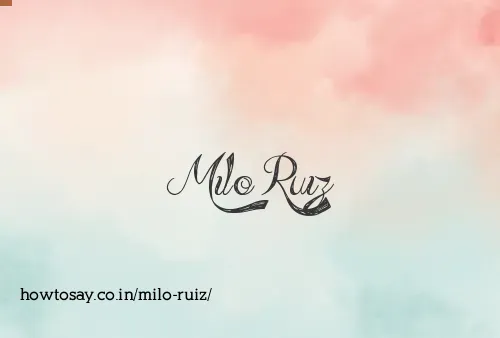 Milo Ruiz