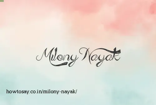 Milony Nayak