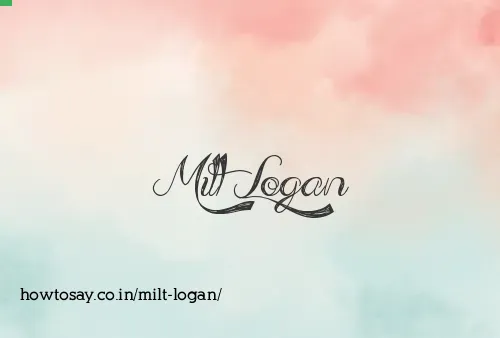 Milt Logan