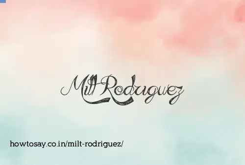 Milt Rodriguez